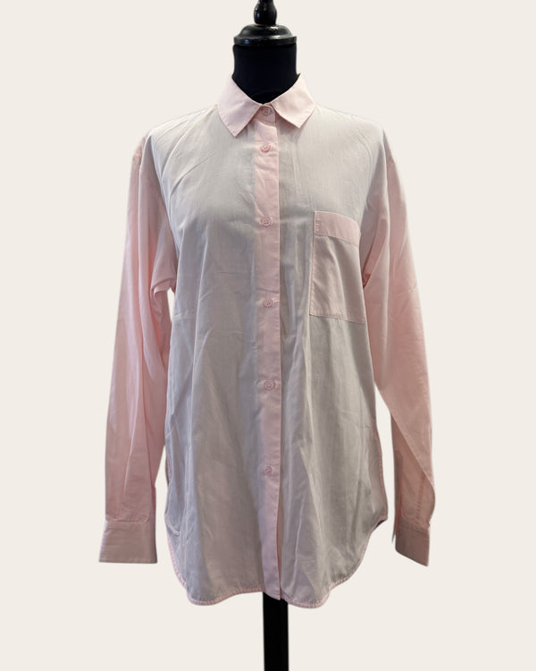 Victoria Beckham Jeans pink shirt size 12