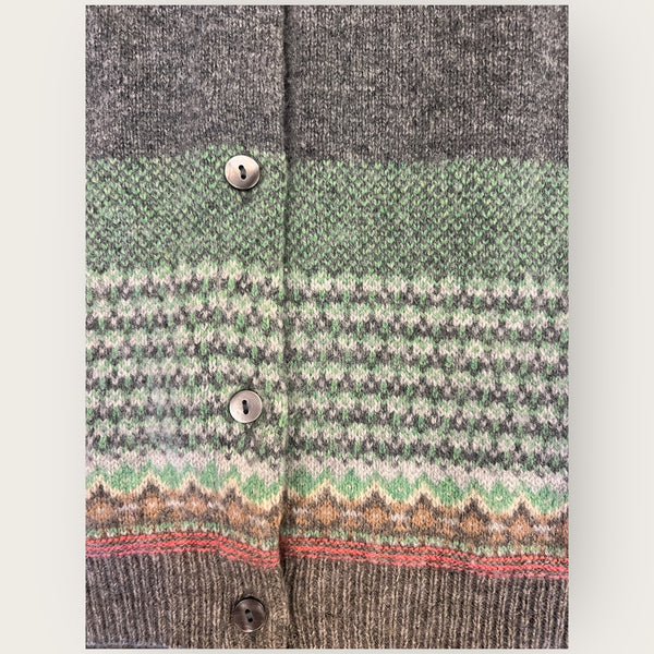 Eribe grey mix wool cardigan Size Small