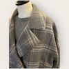 The white company grey check coat size Medium