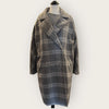 The white company grey check coat size Medium