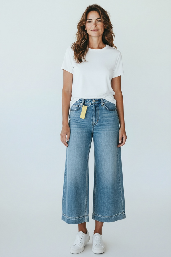 ME+EM worn inculotte crop jeans size 29