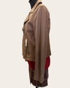 All saints taupe leather jacket 16