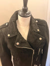 Each + Other black suede biker jacket 12