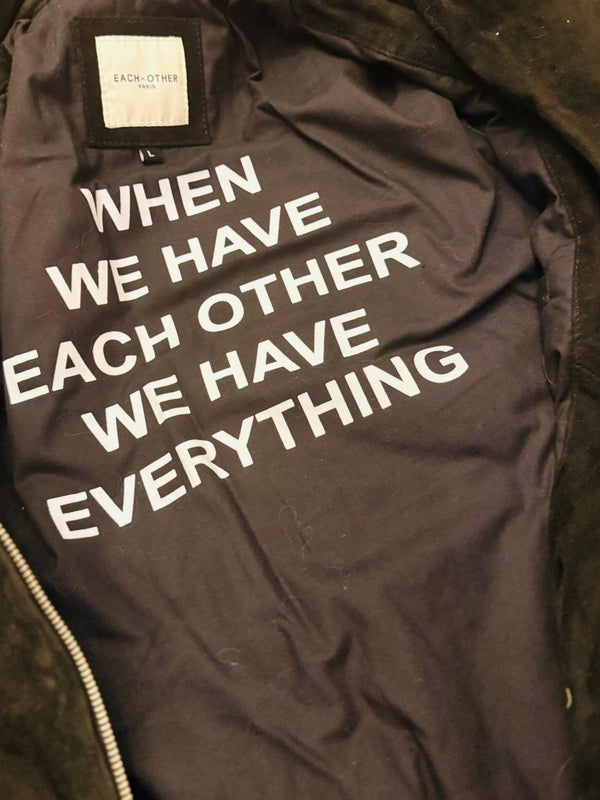 Each + Other black suede biker jacket 12