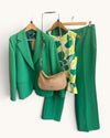 Emme green suit size 14