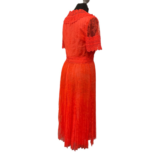 Ted baker coral lace dress size 10