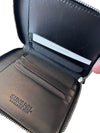 Sunspel Mens Black Leather zipped wallet