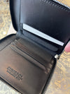 Sunspel Mens Black Leather zipped wallet