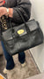 Mulberry black croc bayswater handbag