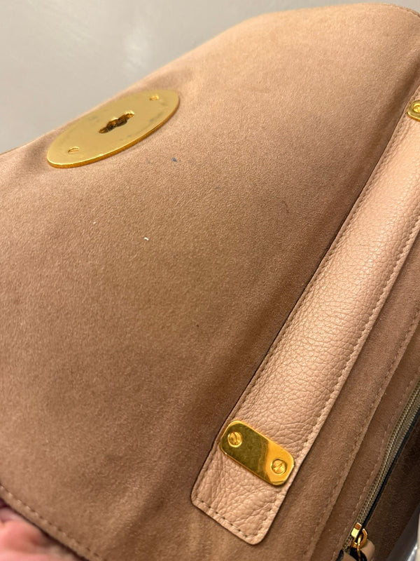 Mulberry Large Lilly in Rosewater grained soft leather