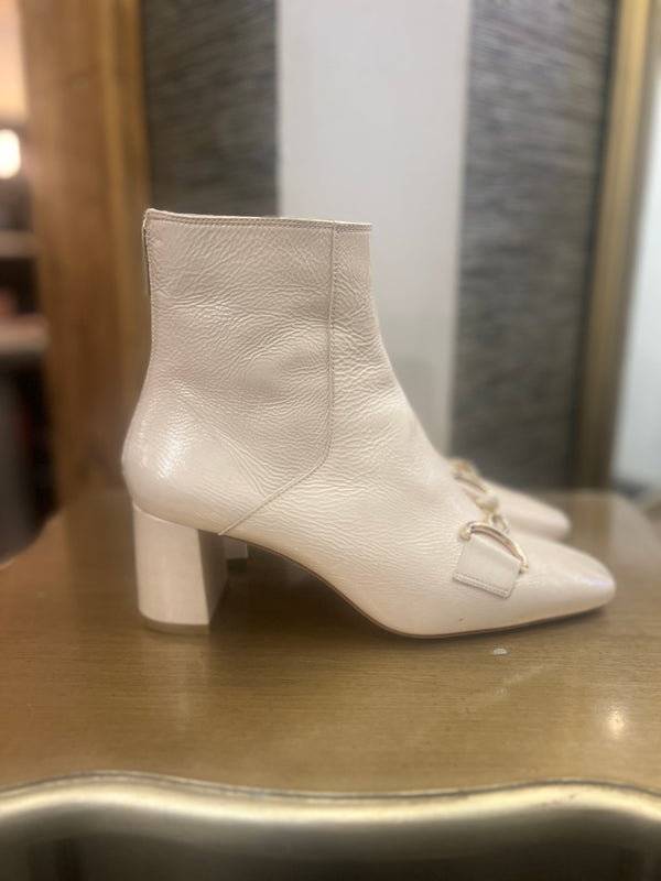L KBennett cream patient leather boots size 8