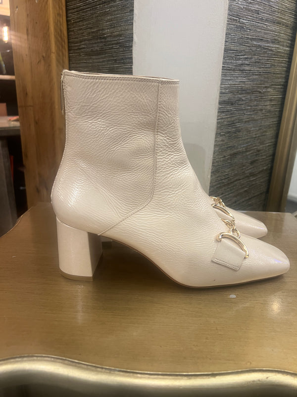 L KBennett cream patient leather boots size 8