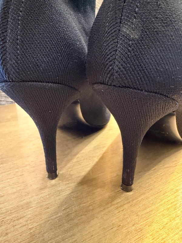 Balenciaga Black stretchy pull-on Shoe Boots Size 38.5