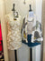 Sundress ivory/gold dress small