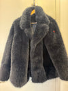 Scamp & Dude Navy Faux Fur Jacket – Size 14