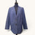 M&S Navy Linen Blazer — Size 14