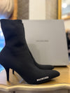 Balenciaga Black stretchy pull-on Shoe Boots Size 38.5