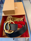 Christian Louboutin Reversible Belt Red/Black Size 30 2253A