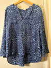 Mercy Delta blue animal print shirt Size Medium