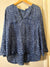 Mercy Delta blue animal print shirt Size Medium