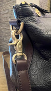 Mulberry black grained leather Mitzy Handbag