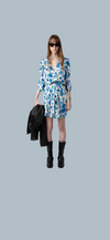 Zidig and Voltaire blue floral dress L