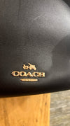 Coach black calf leather handbag