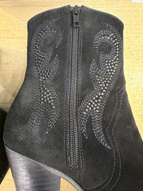 ASH Black Ankle Boots Size 38