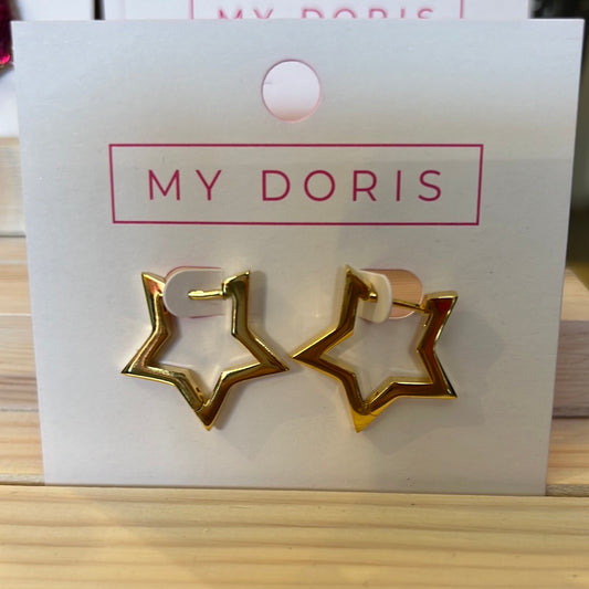 My Doris Star Hoop earrings