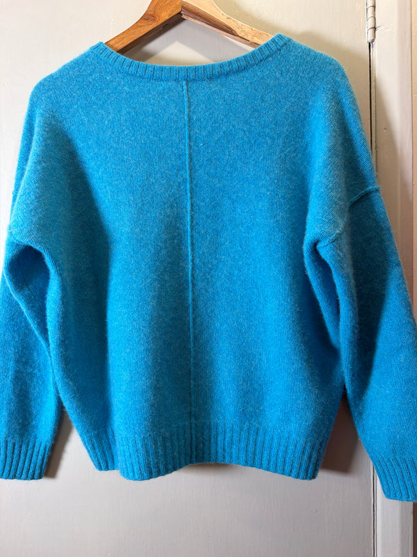 NRBY turquoise centre knit size Medium