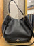 Coach black calf leather handbag