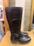 Ugg black leather long boots size 4