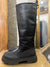 Zara black chunky boots size 38