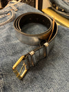 Jigsaw silver leather belt size M