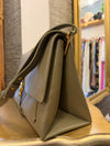Coccinelle khaki leather handbag