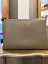 Coccinelle khaki leather handbag