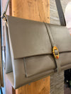 Coccinelle khaki leather handbag