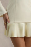 Club London Cream pleated dress size 8