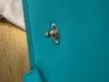 Vivienne Westwood turquoise wristlet- clutch