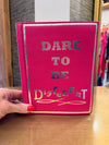 Lulu Guinness limited edition ‘Dare to be Different’ Book Pink/Silver clutch handbag