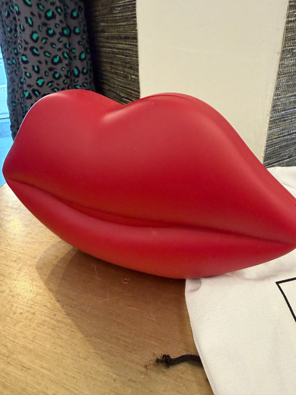 Lulu Guinness Matt Lips clutch