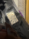 Strutt purple suede/Black Patent clutch bag