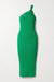 Self portrait green knitted dress size medium