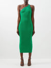 Self portrait green knitted dress size medium