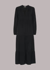 Whistles tiered black dress size 8