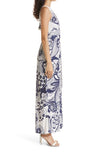 Ted baker blue/ivory jumpsuit size 3/12