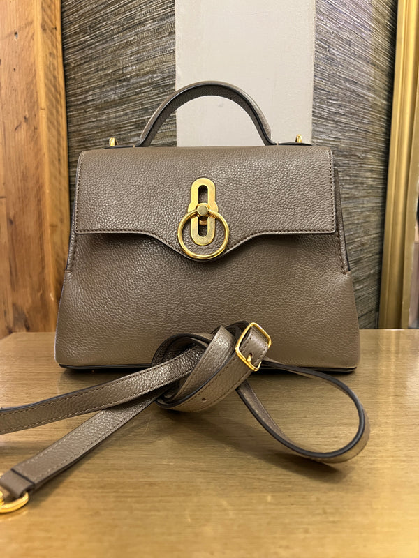 Mulberry Seaton pebble leather in Clay handbag