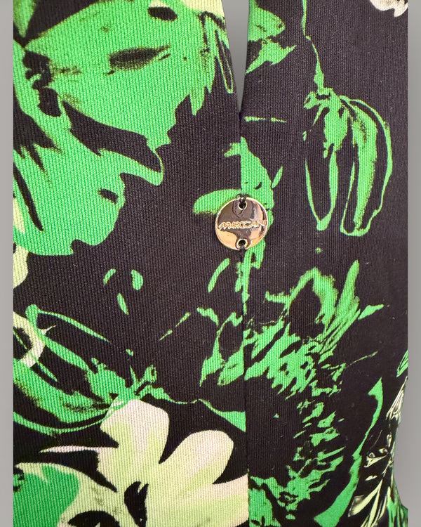 Marccain green floral dress Size 10