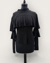 Hayley Menzies black lace knit Size small