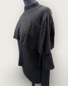 Hayley Menzies black lace knit Size small